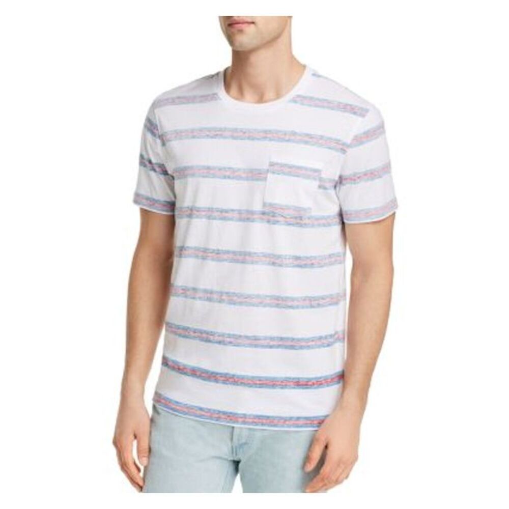 Pacific and Park Mens Blue Lightweight, Striped Casual Shirt XXL